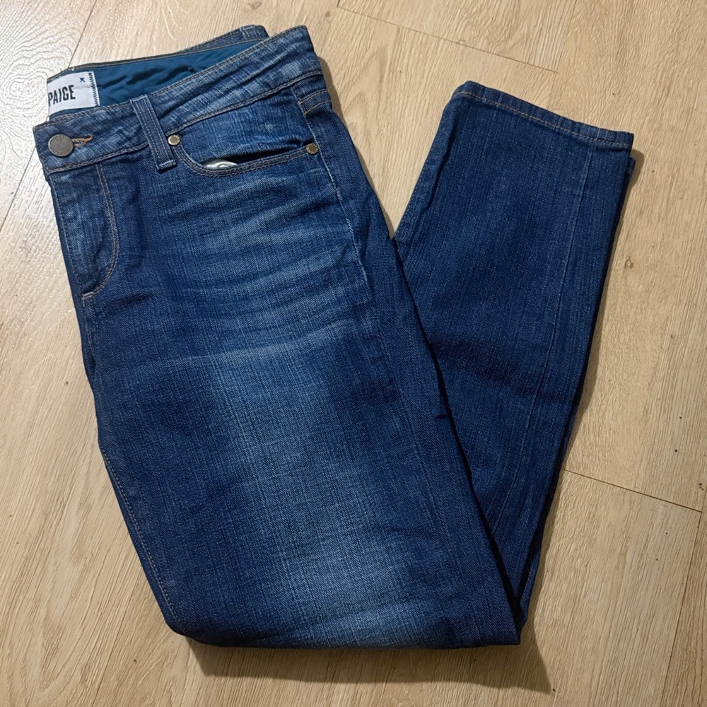 PAIGE Indigo Mid-Rise Slim Jeans